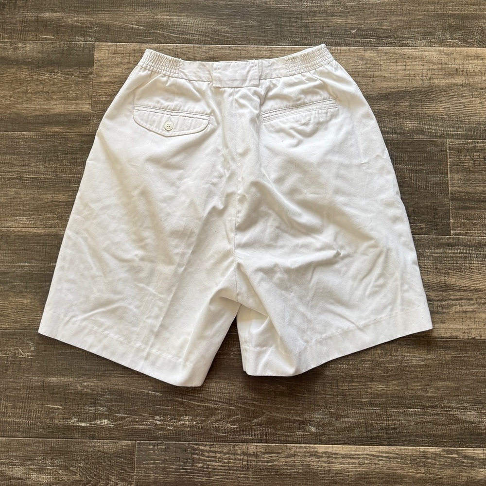 Izod club vintage vtg masters women’s white high waisted shorts 8 - Picture 4 of 4